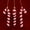 💖 Red_Base#40, variant on Christmas Candy Cane Ornaments Set of 6, Shatterproof Plastic, 12.5cm Metallic Glitter Striped Baubles for Christmas Tree, Wreaths, Garlands and Holiday Party Decor