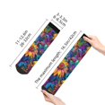 thumbnail image 2 of Goofa Psychedelic Sunflowers Pattern Non Slip Socks with Grips for Elderly, Crew Socks Yoga Hospital Socks Cushioned Sole Gripper Socks for Men Women, 2 of 5