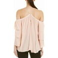 thumbnail image 2 of 1.STATE Womens Cold Shoulder Halter Blouse Top, Pink, X-Small, 2 of 2