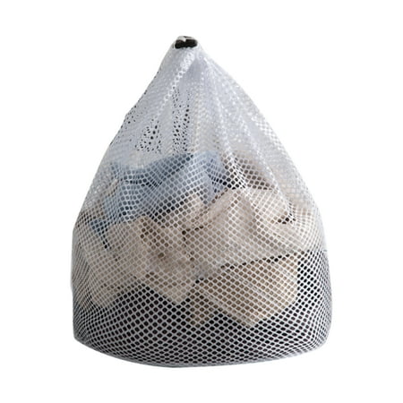 

Large Mesh Laundry Bag with Drawstring Durable Nylon Washing Bag for Storage Garments Lingerie