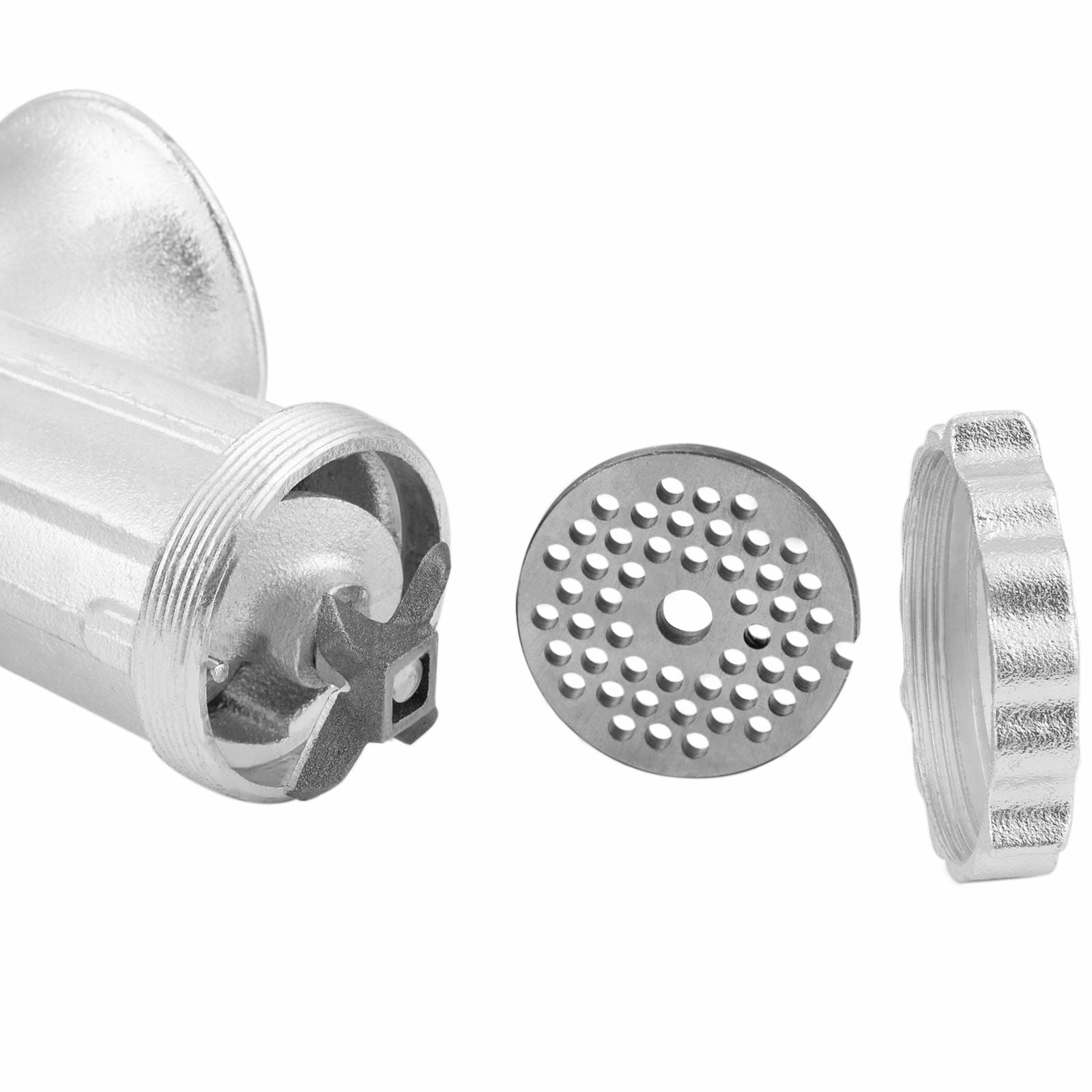 Manual Meat Grinder #8 Cast Iron Table Clamp 5mm/8mm Plates 3 Sausage Tubes for Beef Pork Fish Vegetables