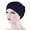 Navy Blue *, variant on NUZYZ Women Small Solid Color Soft Knotted Night Sleep Beanie Bonnet Chemo Hat Cover
