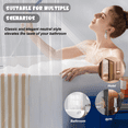 thumbnail image 3 of Dznils Extra Long Clear PEVA Shower Curtain Liner with Hooks Mildew Resistant, 72" W x 78" H, 2 Pack, 3 of 7