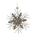 thumbnail image 2 of Adorno Navideño Holiday Time Copo de nieve de oro champán de 16.5 cm, 2 of 4