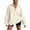 Beige, variant on Womens Half Zip Pullover Sweatshirts Loose Solid-Color Button-Down Zipper Front Pocket Long-Sleeved Sports Hoodie
