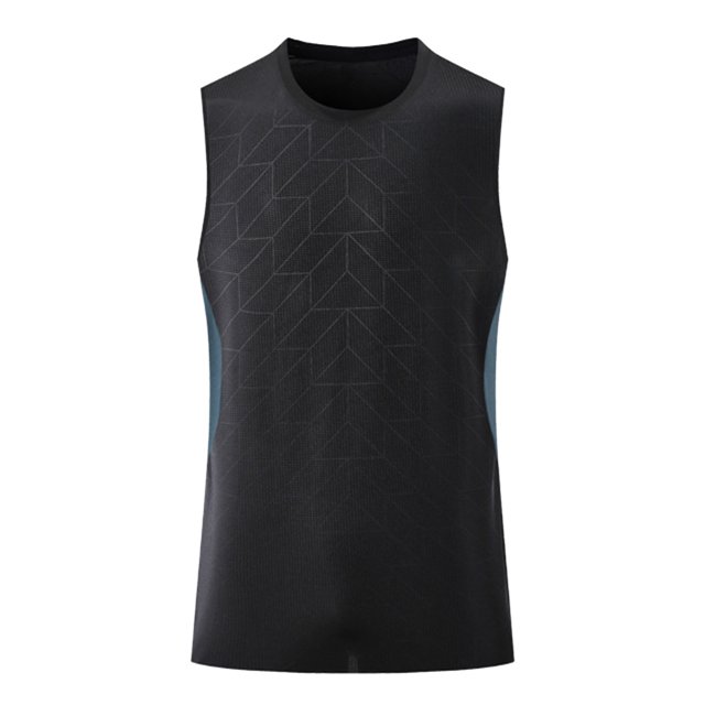 PEASKJP Men's Solid Tank Strap Fitness Men Body Bodybuilding Stringer Singlets Suit,Black M