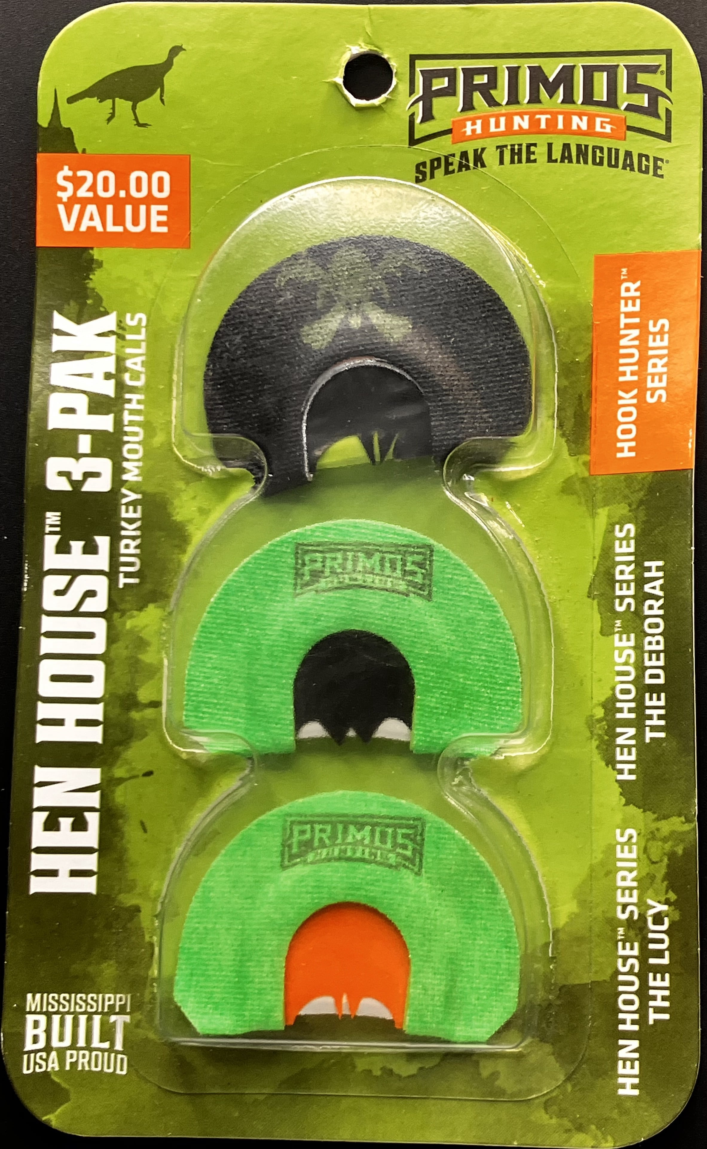 Primos® 3-Pak Turkey Diaphragm Mouth Call, PS1268WM
