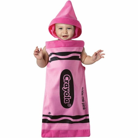 Crayola Tickle Me Pink Crayon Bunting Infant Halloween Costume, Size 0-6 Months