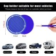 thumbnail image 2 of Yazoeia 2 Pack Bling Car Cup Coaster, 2.75 Inch Rhinestone Silicone Auto Cup Holder Insert Coaster, Anti Slip Crystal Soft Rubber Cup Pad, Universal Vehicle Accessories for Women (Dark CJC912-115006, 2 of 6
