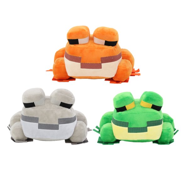Minecraft live game cube frog doll plush toy