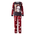 thumbnail image 2 of DuAnyozu Merry Christmas Family Matching Pajamas Sets Plaid Deer Print Holiday Xmas Pjs Sleepwear For Family, 2 of 10
