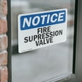 thumbnail image 4 of (2 Pack) Fire Suppression Valve OSHA Notice Sign 7 Inch X 5 Inch Vinyl Label Decal Sticker Weather Resistant, UV Protected for Workplace, Business, and Construction Site, Made in the, 4 of 7