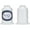 WHITE, variant on Threadart Bobbin Thread - 60wt White - Two Huge Spools of 5000 Meters - White & Black Cones Available - 2 Spool Twin Pack