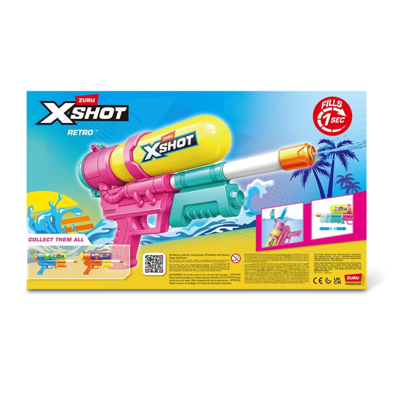 XSHOT Water Fast Fill (33ft & 500ml) 80s Super Splash Green