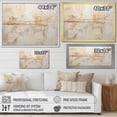 thumbnail image 4 of Designart Abstract framed wall art, Timeless Minimalism In Beige And White , Abstract Painting Large framed wall art decor, blue Gold framed wall art, 20x12 inches Gold Frame, 4 of 5