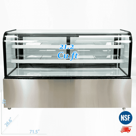 Cooler Depot 72" Refrigerated Bakery Display Case