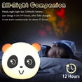 thumbnail image 3 of Luz de noche de panda, linda luz de noche de animal para niños, luces LED de 7 colores que cambian, luz de noche de oso de silicona para habitación de bebé, regalos de cumpleaños infantiles, decoracio, 3 of 5
