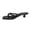 10#Black, variant on Square Toe Sandals For Women Kitten Heel Thong Sandals With Slip On Design For Summer Vacation Beach And Weekend Footwear