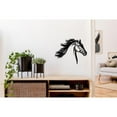 thumbnail image 3 of Metal Black Wall Decor Running Horse Head, 3 of 3