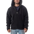 thumbnail image 3 of Men's Ultra Soft Sherpa Lined Hoodie - Full Zip Fleece Lining Winter Sweatshirts M-5XL, 3 of 5