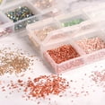thumbnail image 4 of 33g Crushed Glass Chips 6 Colors 1-3mm, Pink Color Series, 4 of 5