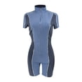 thumbnail image 3 of Women's Casual Slim Fit Short Sleeve Romper - Solid Color Jumpsuit with Regular Shorts for Spring/Summer/Fall, 3 of 4