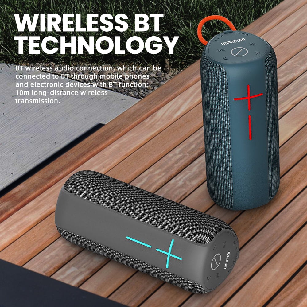 Portable Wireless Bluetooth Outdoor Mini Column Loud Subwoofer Powerful Speakers 