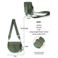 thumbnail image 3 of Pure Colour Crossbody Bag Bum Bag for Women,Spacious Wallets Purses Chest Belt Bum Bag,Oversized Bum Bag, 3 of 6