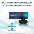 thumbnail image 3 of 1080P Webcam Camera Built-in Dual Microphones Computer Camera with Speaker High Definition USB Video Camera Online Chatting Front Camera for Home Office Study, 3 of 9