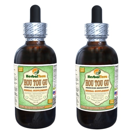 Hou Tou Gu (Hericium Erinaceus) Glycerite, Dried Mushroom Alcohol-FREE Liquid Extract (Herbal Terra, USA) 2x4 oz