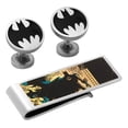 thumbnail image 2 of Men's Cufflinks Inc Vintage Silver Batman Cufflink/Money Clip Gift Set, 2 of 2