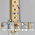 thumbnail image 3 of Zovajonia LED Stainless Steel Shower Panel Tower Faucet Set Fixture Massage System Jets, 3 of 8