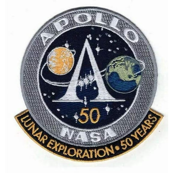 NASA Apollo Program 50th Years Lunar Exploration Official Patch