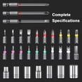 thumbnail image 4 of yeacher 31-in-1 Multi-Angle Ratchet Screwdriver Set with Magnetic Bits, CRV Steel, Anti-Slip Handle, 180° Rotation, Plastic Case for Home & Auto Repair, 4 of 6