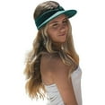 thumbnail image 1 of Summer Hat Sun Visor 100% Polyester Orange Anti-ultraviolet Outdoor Beach Cap For Women, 1 of 13