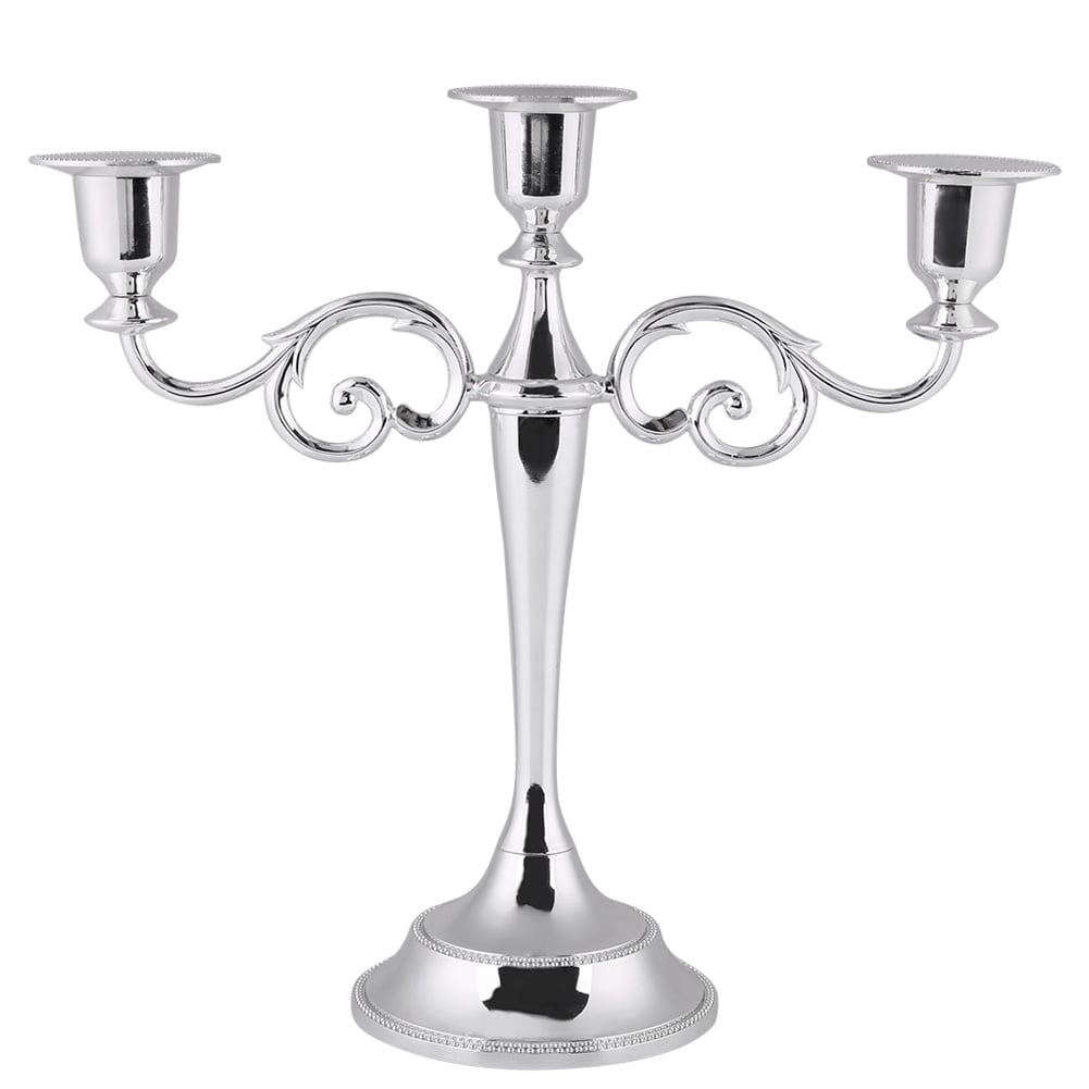 Elegant Candle Holder European Style Table Home Decor Iron Art Metal Candlestick 