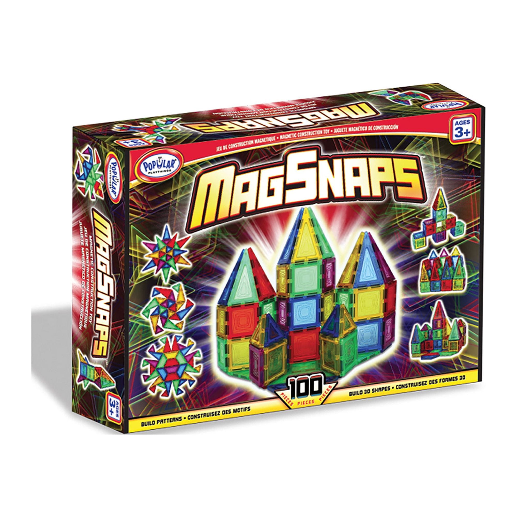 Popular Playthings HC18011 MagSnaps 100 Piece Set