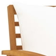 thumbnail image 3 of vidaXL 3 Piece Garden Lounge Set with Cushion Solid Acacia Wood, 3 of 5