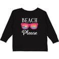 thumbnail image 3 of Inktastic Beach Please Sunglasses Gift Girls Long Sleeve Toddler T-Shirt, 3 of 5