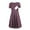 Purple, variant on LoyisViDion Womens Maternity Dresses Woman Dots Print Short Sleeve Breast-Feeding Pregnant Maternity Nursing Dress Purple 12(XXL)
