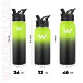 thumbnail image 5 of WEREWOLVES 32 oz Insulated Water Bottle, Stainless Steel Vacuum Sports Water Bottle with 2 Lids, Durable Leakproof Metal Thermos, BPA-free Water Flask Jug with Strap for Gym Camping, 5 of 6