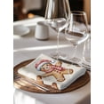 thumbnail image 6 of Gingerbread Christmas Cloth Napkins Set of 4 Reusable Dinner Napkins, Xmas Balls Branches Farmhouse Cocktail Napkin Washable Table Napkins for Wedding/Holiday Party/Baby Shower 20"x20", 6 of 7