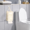 thumbnail image 4 of Clear Waterproof Tissue Holder Pouch - No-Install Hanging Dispenser for Bathroom, Kitchen, RV & Car with Strong Adhesive Hook, 4 of 7