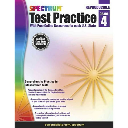 Spectrum test practice, grade 4: with free online resources for each u.s. state