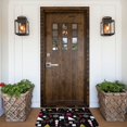 Front Door Mat Outside Indoor Outdoor Entrance colorful geometry