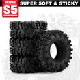 thumbnail image 5 of RIONIMA 36 * 14mm 0.7" Swamp Claw Tires for 1/30 Axial SCX30 (T7019), 5 of 8