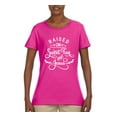 thumbnail image 2 of Wild Bobby Raised on Sweet Tea and Jesus Inspirational/Christian Women Graphic Tee, Fuschia, Large, 2 of 5