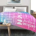 thumbnail image 6 of Custom Blanket with Name for Adults Kids Personalized Blanket and Throw Customized Flannel Name Blanket Personalized (Style-2, 30x40), 6 of 6
