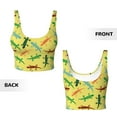 thumbnail image 6 of Sports Bra For Women, Colorful Cute Lizard Gecko_A Sports Bras For Women High Support, Workout Tank Tops Woman With Removable Cups, 6 of 8