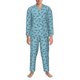 thumbnail image 3 of Balery Cute Shark Pijama para Hombre de Dos Piezas con Manga Larga, Conjunto de Dormir y Descanso Suave con Bolsillos-Large, 3 of 7